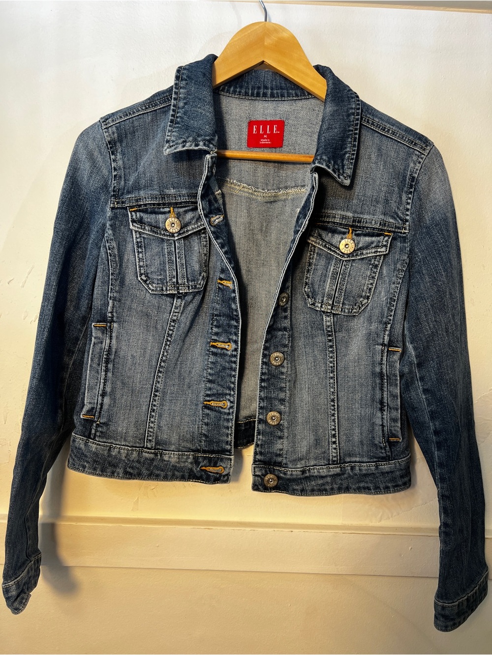 ELLE Classic Medium Wash Denim Jacket